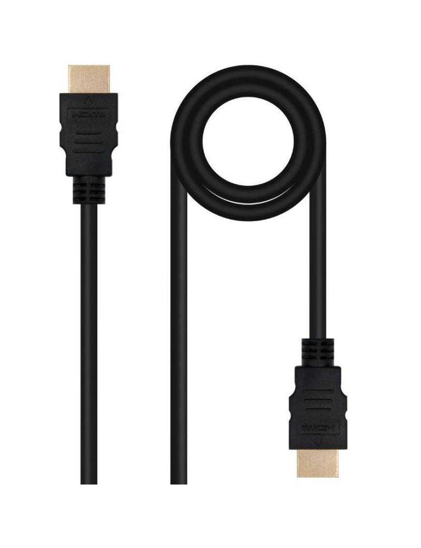 Cable HDMI 2.0 4K Nanocable 10.15.3801-L150/ HDMI Macho - HDMI Macho/ 1.5m/ Negro