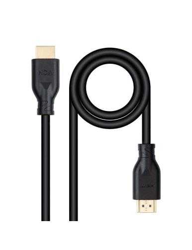 Cable HDMI 2.0 4K CCS Nanocable 10.15.3900/ HDMI Macho - HDMI Macho/ 50cm/ Negro