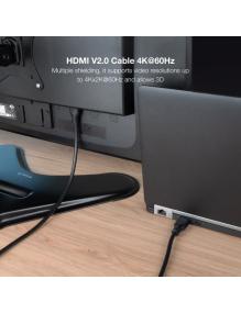 Cable HDMI 2.0 4K CCS Nanocable 10.15.3903/ HDMI Macho - HDMI Macho/ 3m/ Negro