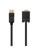 Cable Conversor Nanocable 10.15.4401/ DisplayPort Macho - VGA Macho/ 1m/ Negro