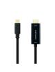 Cable Conversor Nanocable 10.15.5132/ USB Tipo-C Macho - HDMI Macho/ 1.8m/ Negro