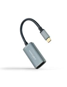 Cable Conversor Nanocable 10.16.4104-G/ USB Tipo-C Macho - DisplayPort Hembra/ 15cm/ Gris