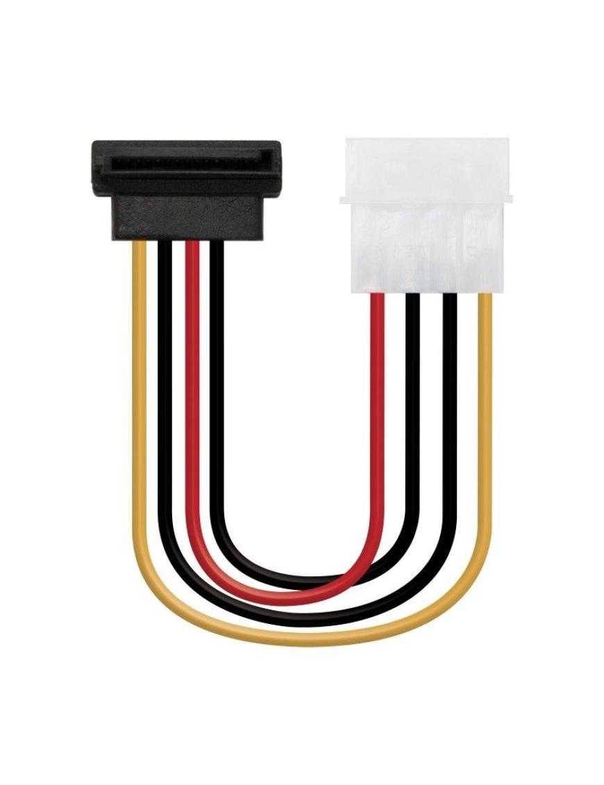 Cable de Alimentación SATA Nanocable 10.19.0201-OEM/ Molex Macho - SATA Hembra/ 16cm