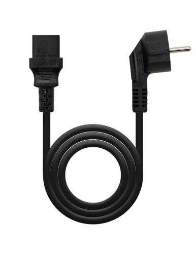 Cable Alimentación CPU Nanocable 10.22.0102-L2/ CEE7 Macho - C13 Hembra/ 2m/ Negro