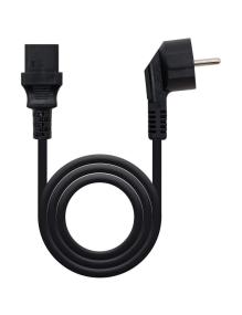 Cable Alimentación Nanocable 10.22.0103/ Schuko Macho - C13 Hembra/ 3m/ Negro