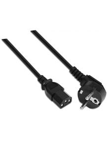 Cable Alimentación Nanocable 10.22.0103/ Schuko Macho - C13 Hembra/ 3m/ Negro