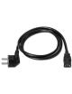 Cable Alimentación Nanocable 10.22.0103/ Schuko Macho - C13 Hembra/ 3m/ Negro