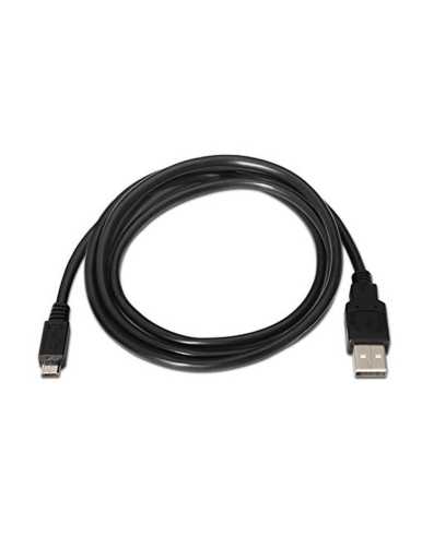 Cable USB 2.0 Nanocable 10.01.0503/ USB Macho - MicroUSB Macho/ 3m/ Negro