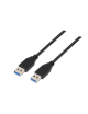 Cable USB 3.0 Nanocable 10.01.1002-BK/ USB Macho - USB Macho/ 2m/ Negro