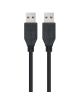 Cable USB 3.0 Nanocable 10.01.1002-BK/ USB Macho - USB Macho/ 2m/ Negro