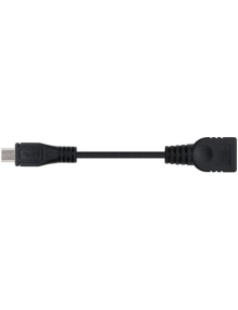 Cable USB 2.0 Nanocable 10.01.3500/ MicroUSB Macho - USB Hembra/ 15cm/ Negro