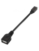 Cable USB 2.0 Nanocable 10.01.3500/ MicroUSB Macho - USB Hembra/ 15cm/ Negro