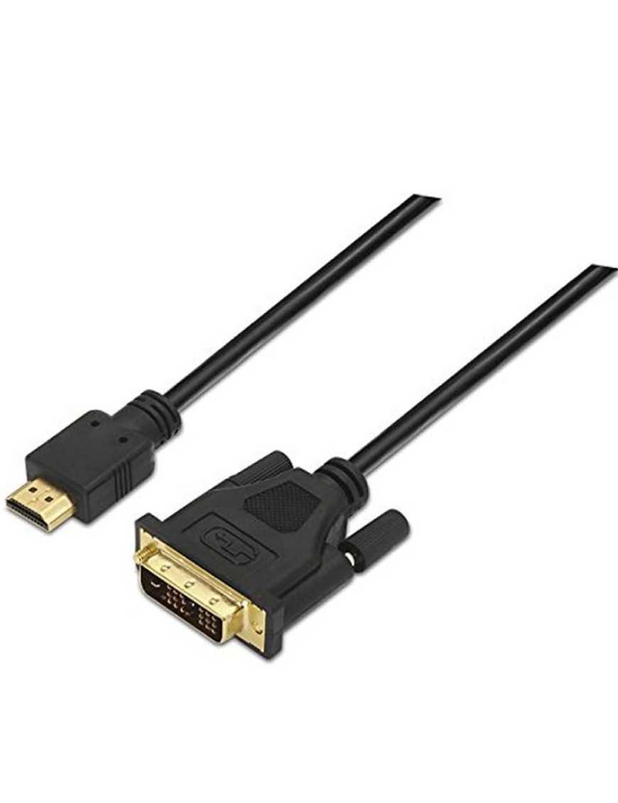 Cable HDMI Nanocable 10.15.0503/ DVI Macho - HDMI Macho/ 3m/ Negro