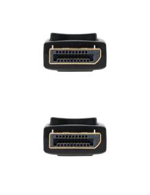 Cable DisplayPort 1.2 4K Nanocable 10.15.2300/ DisplayPort Macho - DisplayPort Macho/ 50cm/ Negro