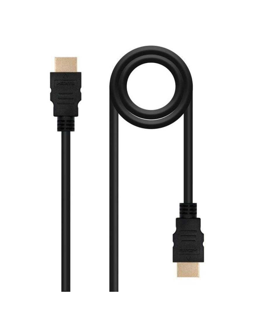 Cable HDMI 1.4 Nanocable 10.15.1700/ HDMI Macho - HDMI Macho/ 1m/ Negro