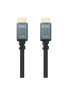 Cable HDMI 2.1 8K Nanocable 10.15.8001/ HDMI Macho - HDMI Macho/ 1m/ Negro