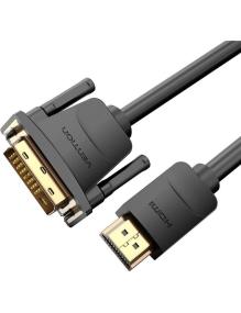 Cable Conversor Vention ABFBI/ DVI Macho - HDMI Macho/ 3m/ Negro