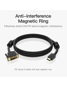 Cable Conversor Vention ABFBI/ DVI Macho - HDMI Macho/ 3m/ Negro