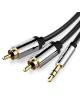 Cable Estéreo Vention BCFBG/ Jack 3.5 Macho - 2x RCA Macho/ 1.5m/ Negro