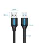 Cable USB 3.0 Vention CONBD/ USB Macho - USB Macho/ 5Gbps/ 50cm/ Negro