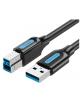 Cable USB 3.0 Vention COOBH/ USB Tipo-B Macho - USB Macho/ 5Gbps/ 2m/ Negro