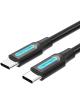 Cable USB 2.0 Tipo-C Vention COSBD/ USB Tipo-C Macho - USB Tipo-C Macho/ Hasta 60W/ 480Mbps/ 50cm/ Negro