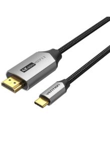 Cable Conversor HDMI 2.0 4K Vention CRBBF/ USB Tipo-C Macho - HDMI Macho/ 1m/ Negro