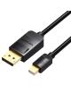 Cable Conversor Vention HAABI/ Mini DisplayPort Macho - DisplayPort Macho/ 3m/ Negro