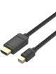 Cable Conversor Vention HABBG/ Mini DisplayPort Macho - HDMI Macho/ 1.5m/ Negro