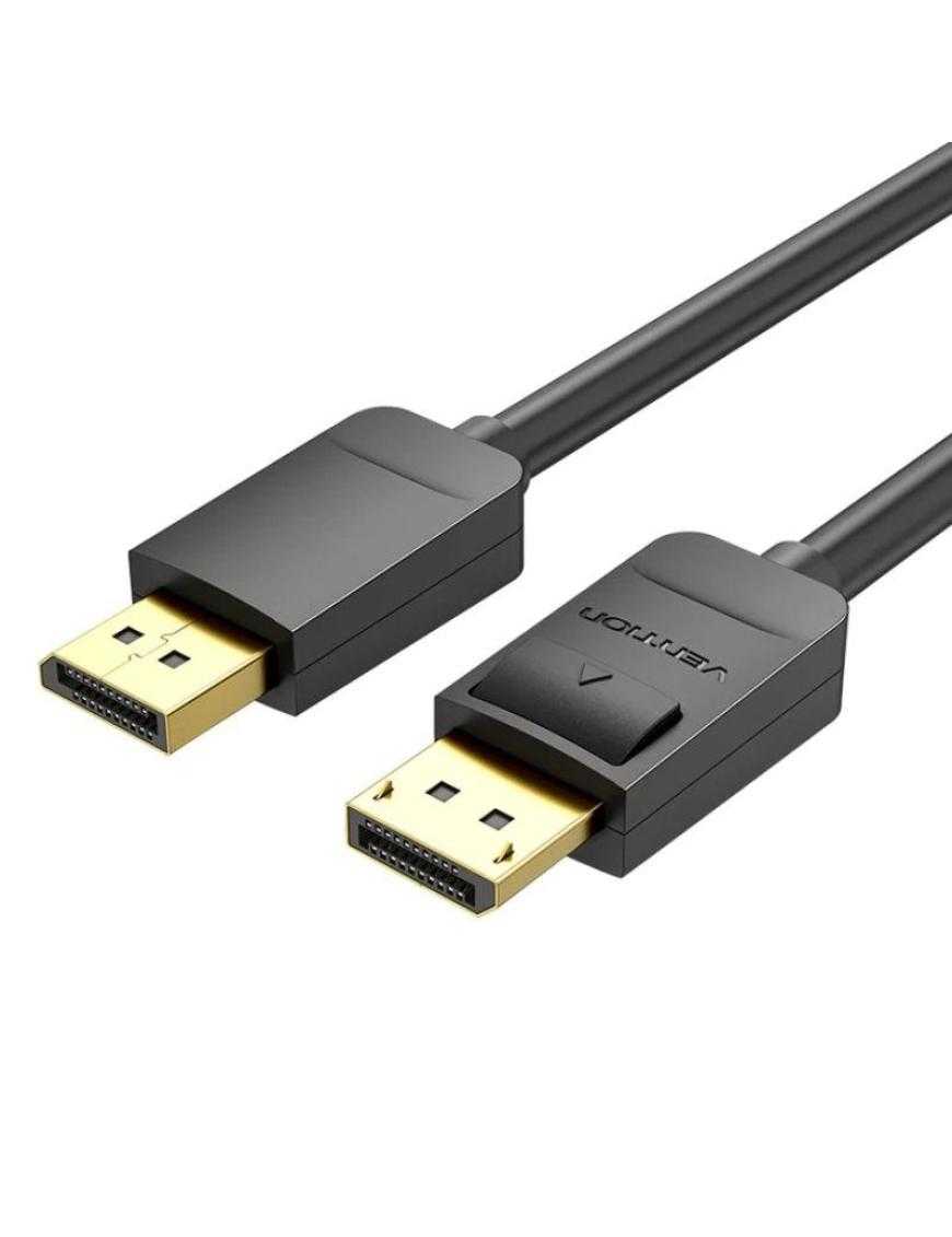 Cable DisplayPort 1.2 4K Vention HACBG/ DisplayPort Macho - DisplayPort Macho/ 1.5m/ Negro