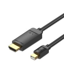 Cable Conversor Vention HAHBH/ Mini Displayport Macho - HDMI Macho/ 2m/ Negro