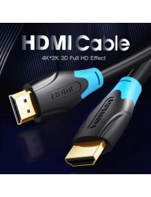 Cable HDMI 2.0 4K Vention AACBE/ HDMI Macho - HDMI Macho/ 75cm/ Negro