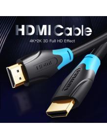 Cable HDMI 2.0 4K Vention AACBF/ HDMI Macho - HDMI Macho/ 1m/ Negro