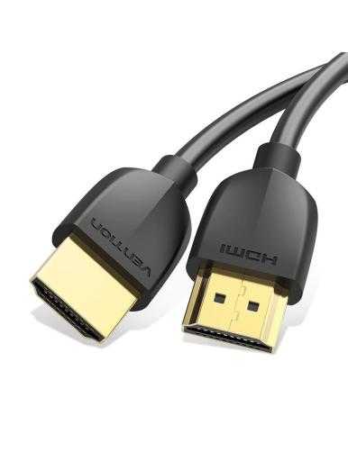 Cable HDMI 2.0 4K Portatil Vention AAIBF/ HDMI Macho - HDMI Macho/ 1m/ Negro