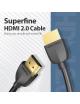 Cable HDMI 2.0 4K Vention AAIBG/ HDMI Macho - HDMI Macho/ 1.5m/ Negro