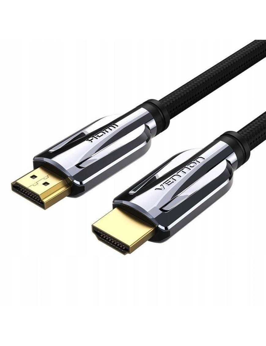 Cable HDMI 2.1 8K Vention AALBF/ HDMI Macho - HDMI Macho/ 1m/ Gris y Negro