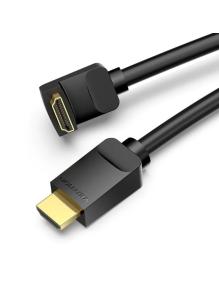 Cable HDMI 2.0 4K Acodado Vention AAQBF/ HDMI Macho - HDMI Macho/ 1m/ Negro