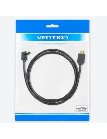 Cable HDMI 2.0 4K Acodado Vention AAQBF/ HDMI Macho - HDMI Macho/ 1m/ Negro