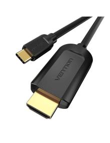 Cable Conversor HDMI 1.4 4K Vention CGUBI/ USB Tipo-C Macho - HDMI Macho/ 3m/ Negro