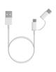 Cable USB 2.0 Xiaomi Mi 2-in-1 USB Cable SJV4082TY USB Macho - Micro USB Macho/ USB Tipo-C Macho/ 1m/ Blanco