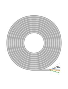 Bobina de Cable RJ45 UTP AWG23 CCA (Aleación) Aisens A135-0660 Cat.6/ 100m/ Gris