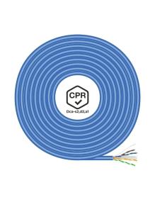 Bobina de Cable RJ45 UTP AWG24 LSZH CPR Dca Aisens A135-0662 Cat.6/ 100m/ Azul