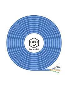 Bobina de Cable RJ45 UTP AWG24 LSZH CPR Dca Aisens A135-0663 Cat.6/ 305m/ Azul