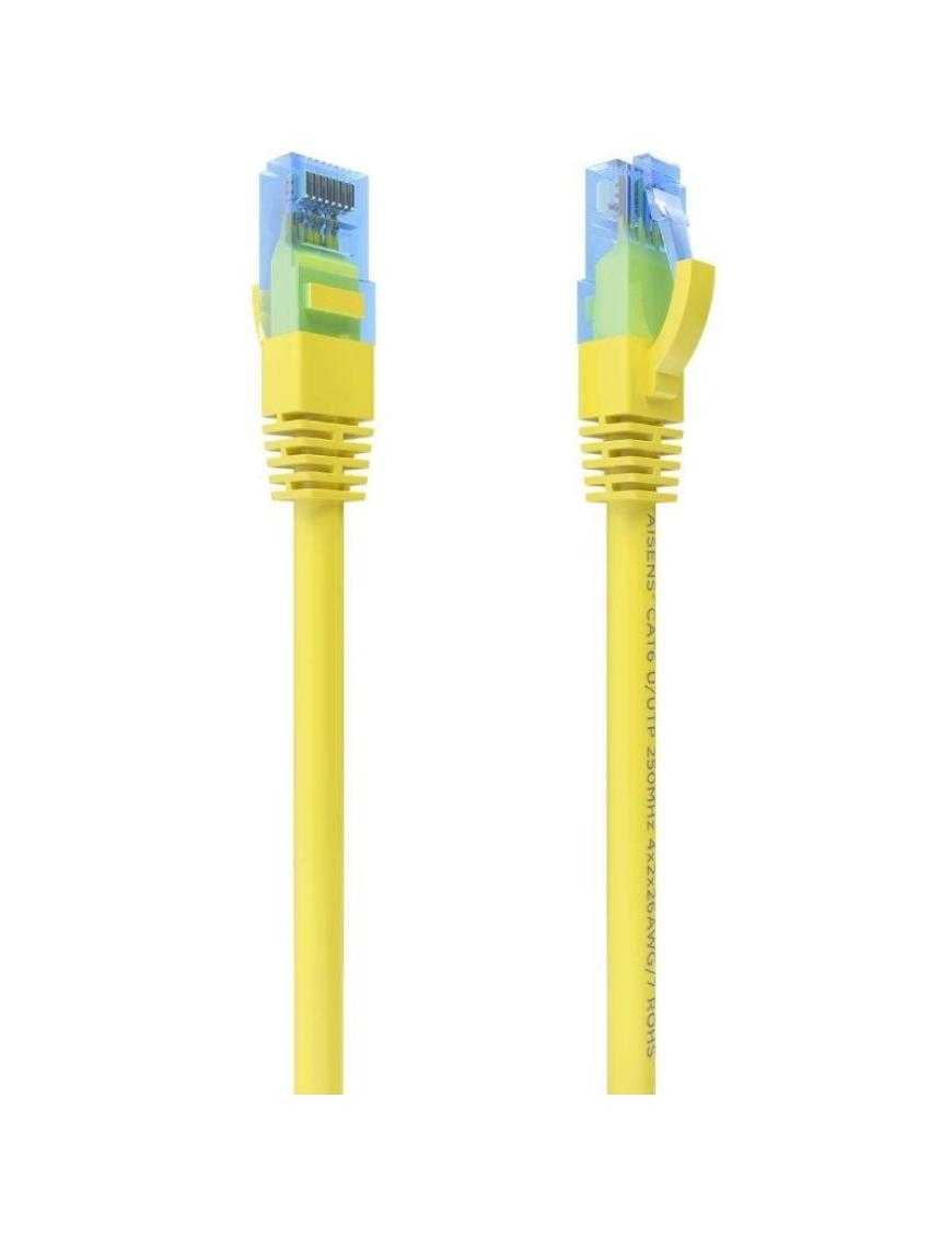 Cable de Red RJ45 AWG26 CCA UTP Aisens A135-0829 Cat.6/ 25cm/ Amarillo