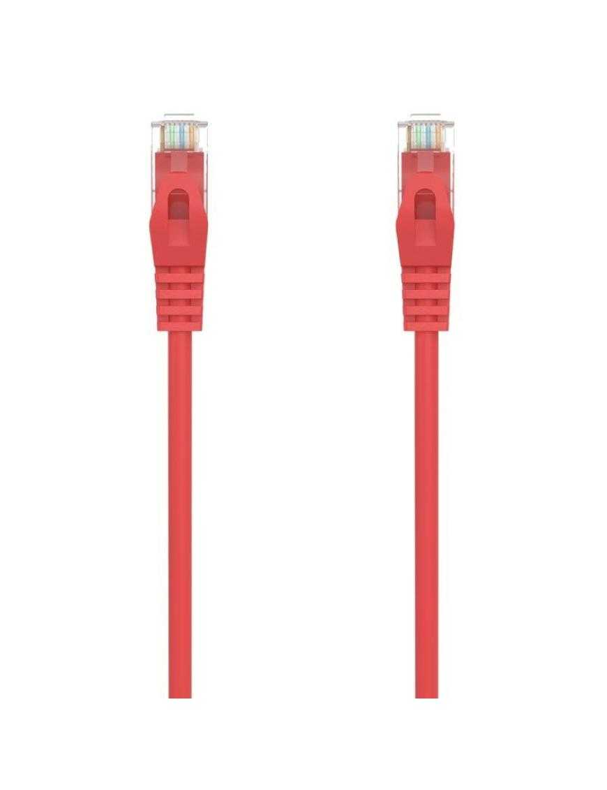 Cable de Red RJ45 AWG24 UTP Aisens A145-0556 Cat.6A/ LSZH/ 25cm/ Rojo