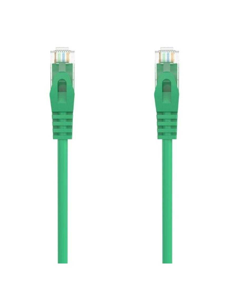 Cable de Red RJ45 AWG24 UTP Aisens A145-0577 Cat.6A/ LSZH/ 25cm/ Verde