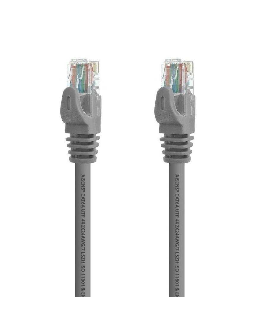 Cable de Red RJ45 UTP Aisens A145-0328 Cat.6A/ 3m/ Gris