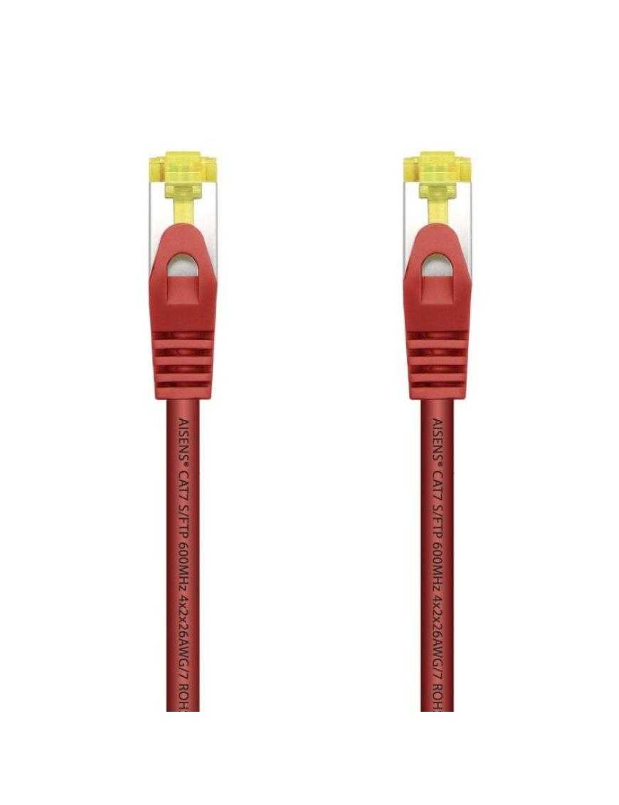 Cable de Red RJ45 SFTP Aisens A146-0469 Cat.7/ 50cm/ Rojo