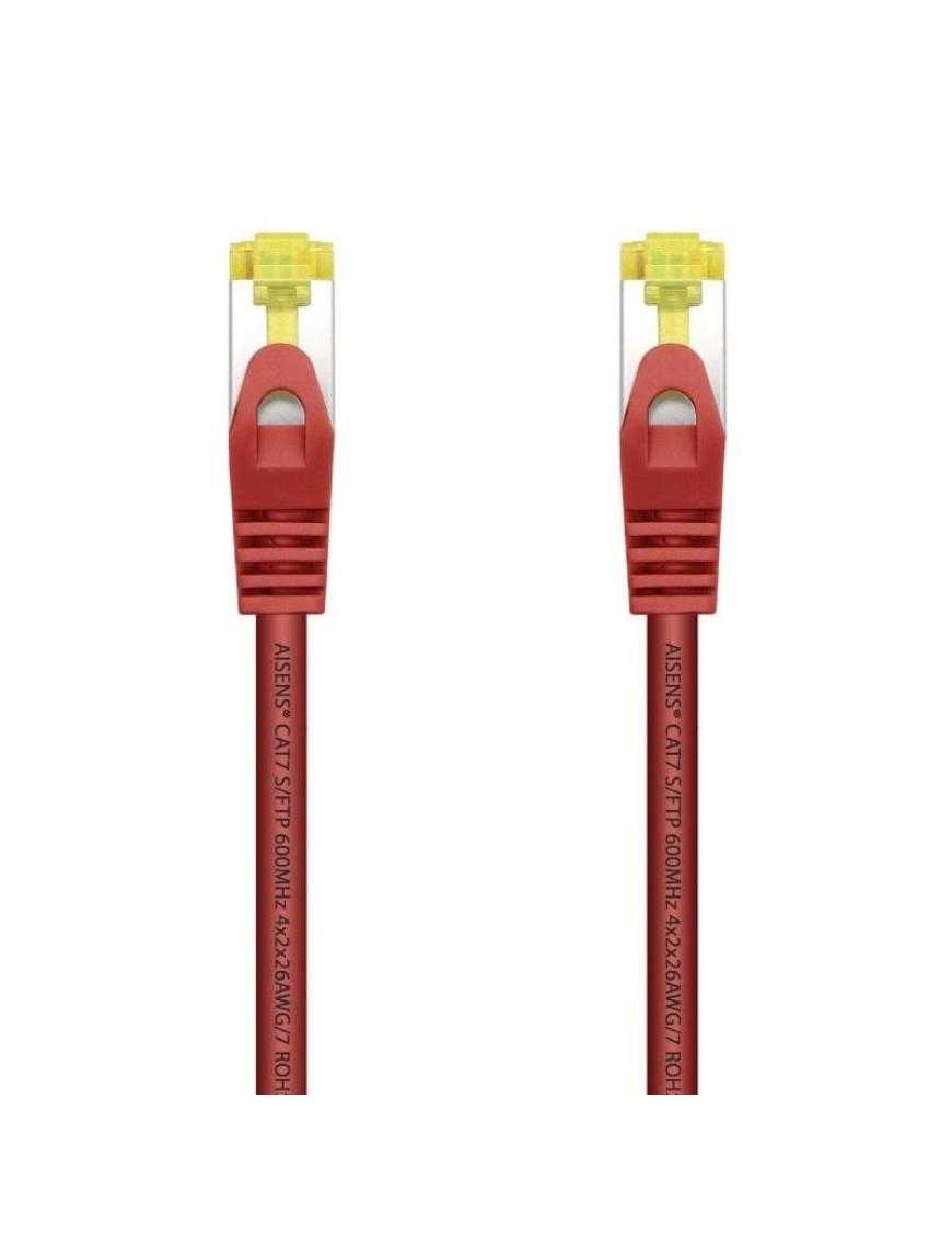 Cable de Red RJ45 SFTP Aisens A146-0470 Cat.7/ 1m/ Rojo