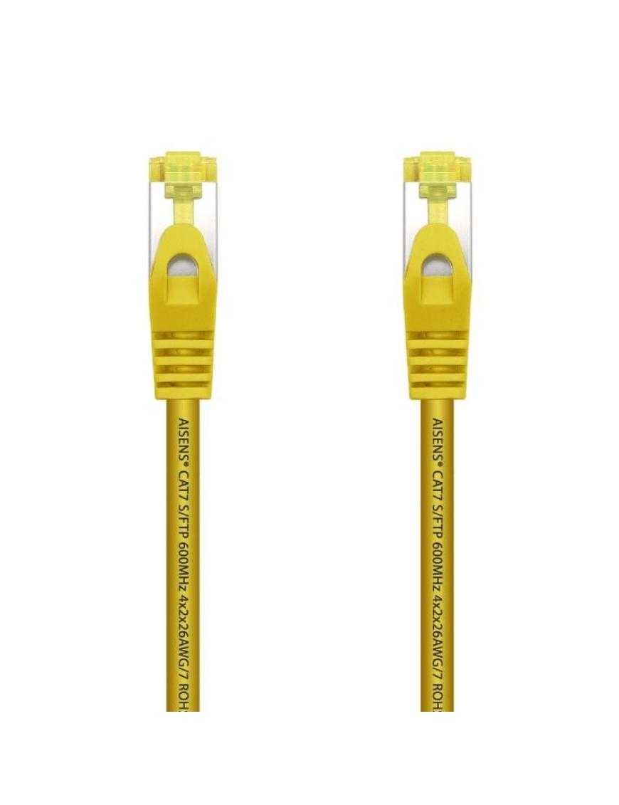 Cable de Red RJ45 SFTP Aisens A146-0472 Cat.7/ 25cm/ Amarillo